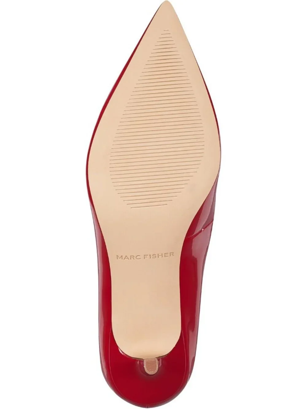 Women's All Red Modern Pointed Toe Alola Dress Casual Pumps Pull On Heel Shoes